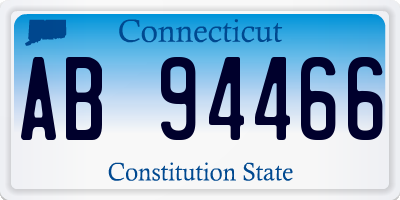CT license plate AB94466