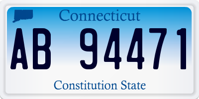 CT license plate AB94471