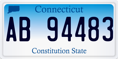 CT license plate AB94483