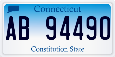 CT license plate AB94490