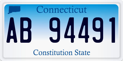 CT license plate AB94491