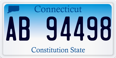 CT license plate AB94498