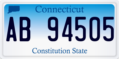 CT license plate AB94505
