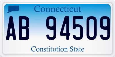 CT license plate AB94509