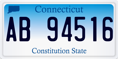CT license plate AB94516