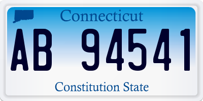 CT license plate AB94541