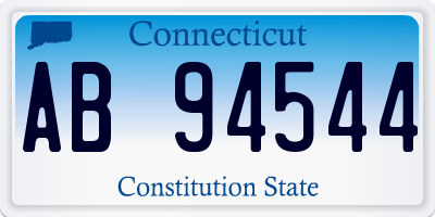 CT license plate AB94544