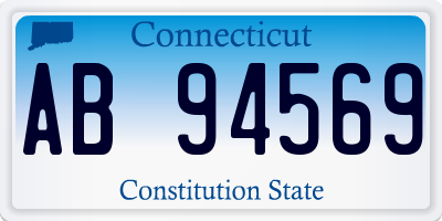 CT license plate AB94569
