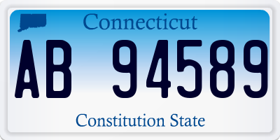 CT license plate AB94589
