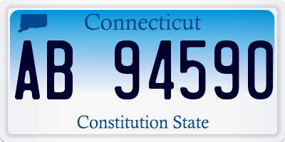 CT license plate AB94590