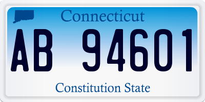 CT license plate AB94601