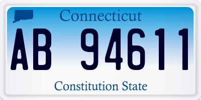 CT license plate AB94611