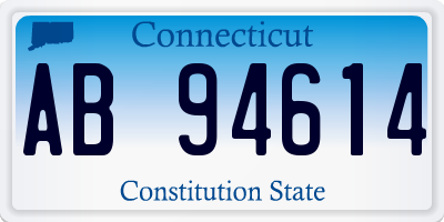 CT license plate AB94614