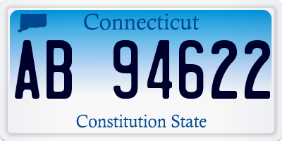 CT license plate AB94622