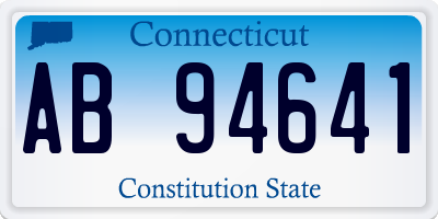 CT license plate AB94641