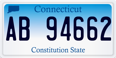 CT license plate AB94662