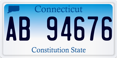 CT license plate AB94676
