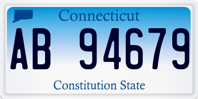 CT license plate AB94679