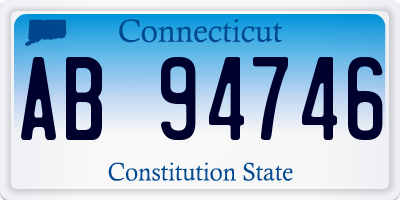 CT license plate AB94746