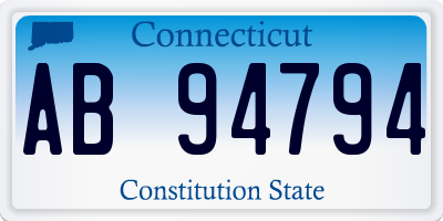 CT license plate AB94794