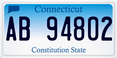 CT license plate AB94802