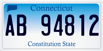 CT license plate AB94812