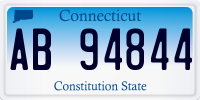 CT license plate AB94844