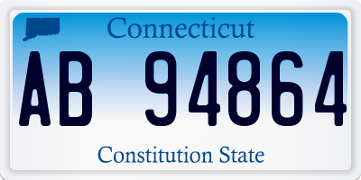 CT license plate AB94864