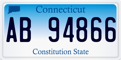 CT license plate AB94866