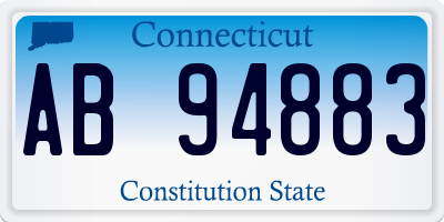 CT license plate AB94883