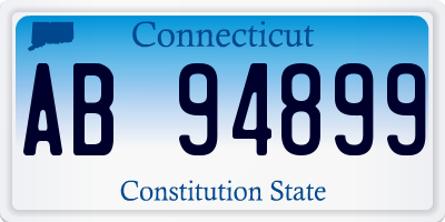 CT license plate AB94899