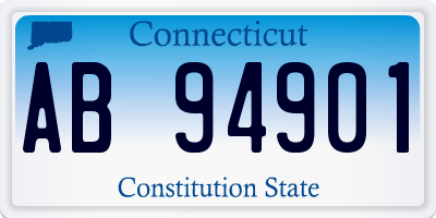 CT license plate AB94901