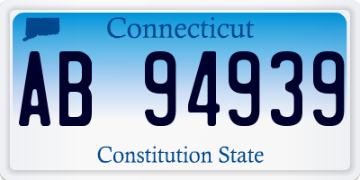 CT license plate AB94939