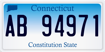 CT license plate AB94971