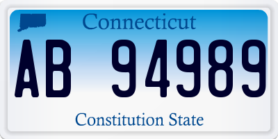 CT license plate AB94989