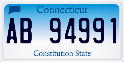 CT license plate AB94991