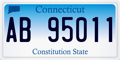 CT license plate AB95011