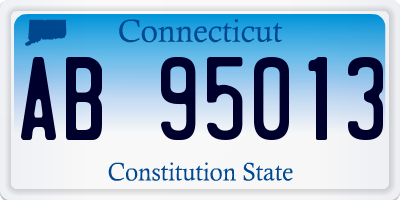 CT license plate AB95013