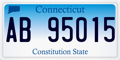 CT license plate AB95015