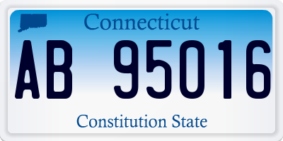 CT license plate AB95016