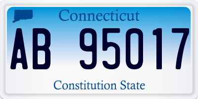 CT license plate AB95017