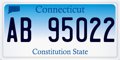 CT license plate AB95022