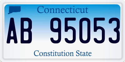 CT license plate AB95053