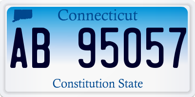 CT license plate AB95057