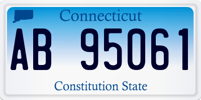 CT license plate AB95061