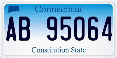 CT license plate AB95064