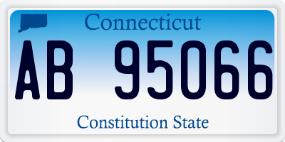 CT license plate AB95066