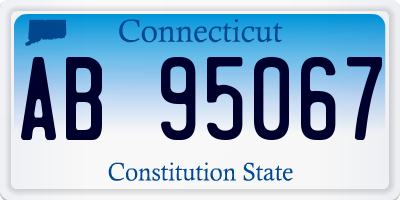 CT license plate AB95067