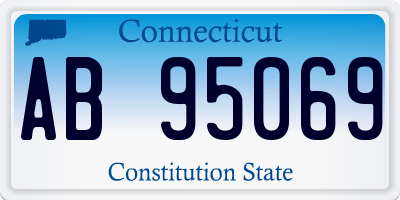 CT license plate AB95069