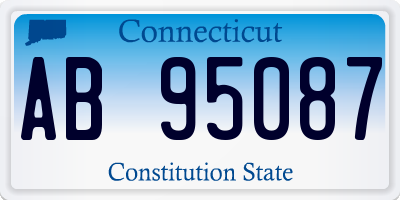 CT license plate AB95087